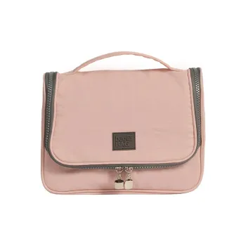 BagINBAG Washed Fabric Toiletry Bag Women's Pink/Gray