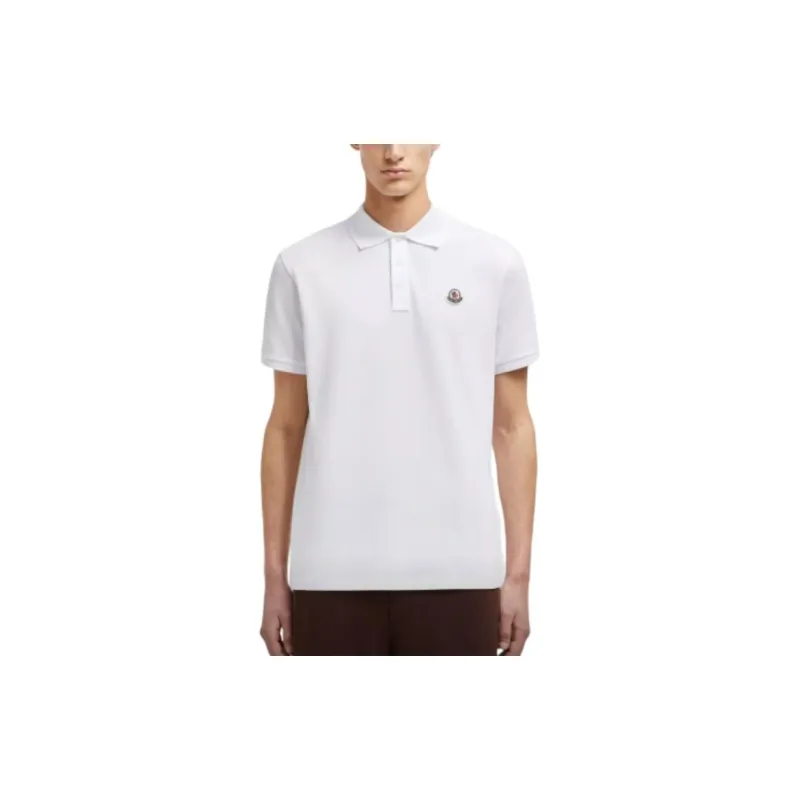 Moncler Logo Patch Short Sleeved Polo Shirt-2
