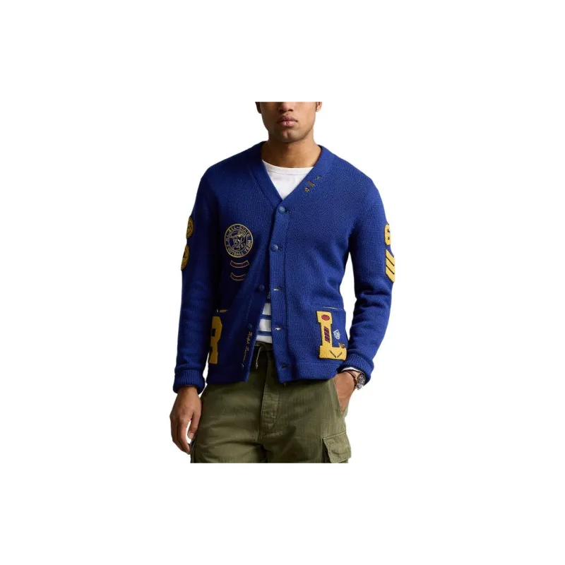 Polo Ralph Lauren Varsity Patchwork Cardigan-1