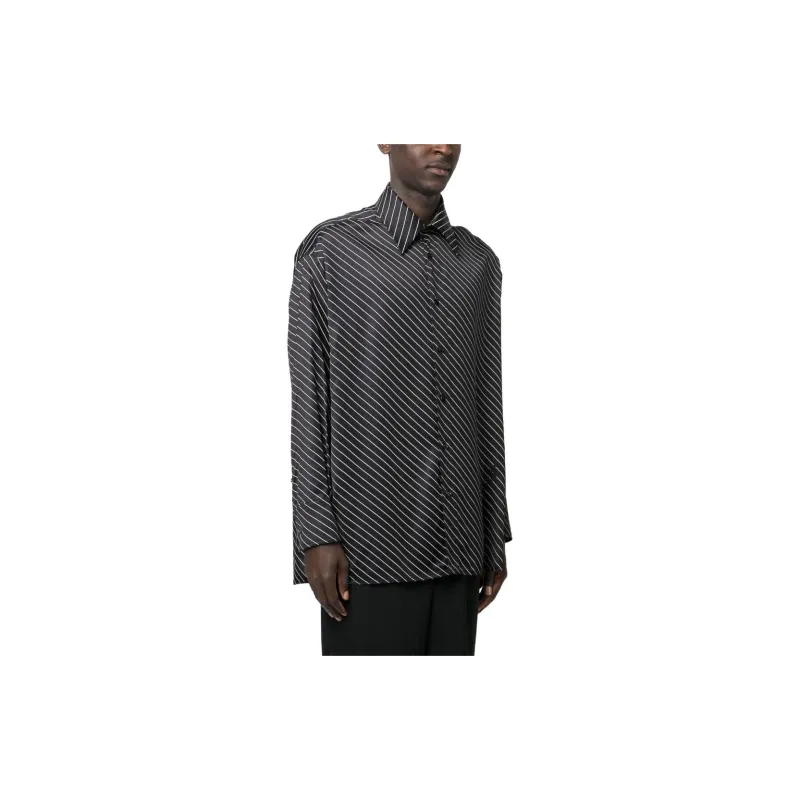 MM6 Maison Margiela Shirts Men Black-3