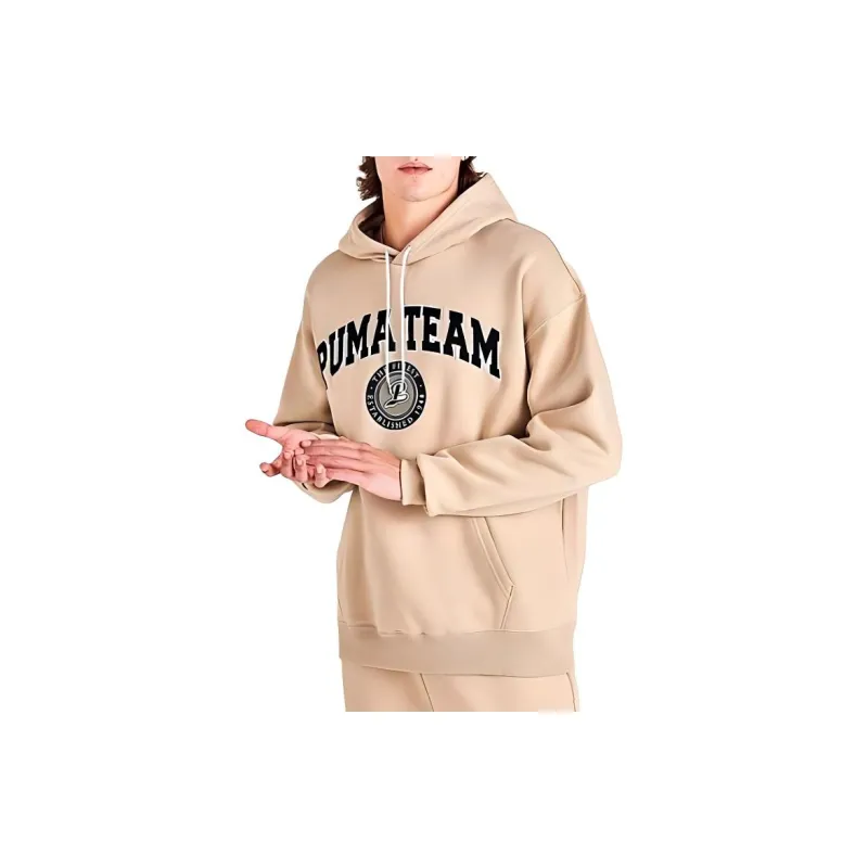 PUMA TEAM Hoodie TR Sweatshirt Men's Coffee-2