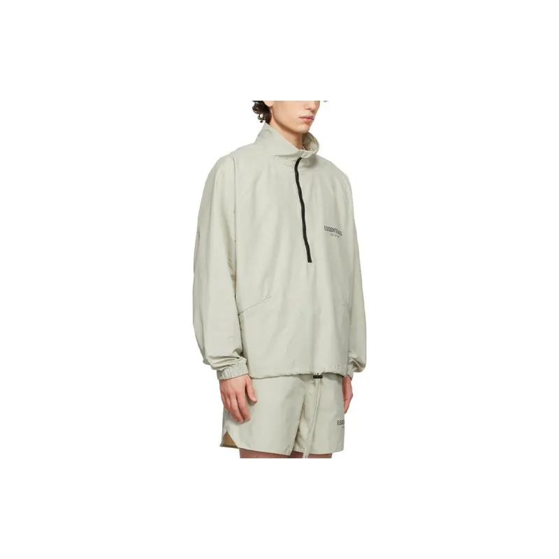 Fear Of God Essentials Ssense Exclusive Half Zip Track Jacket-3
