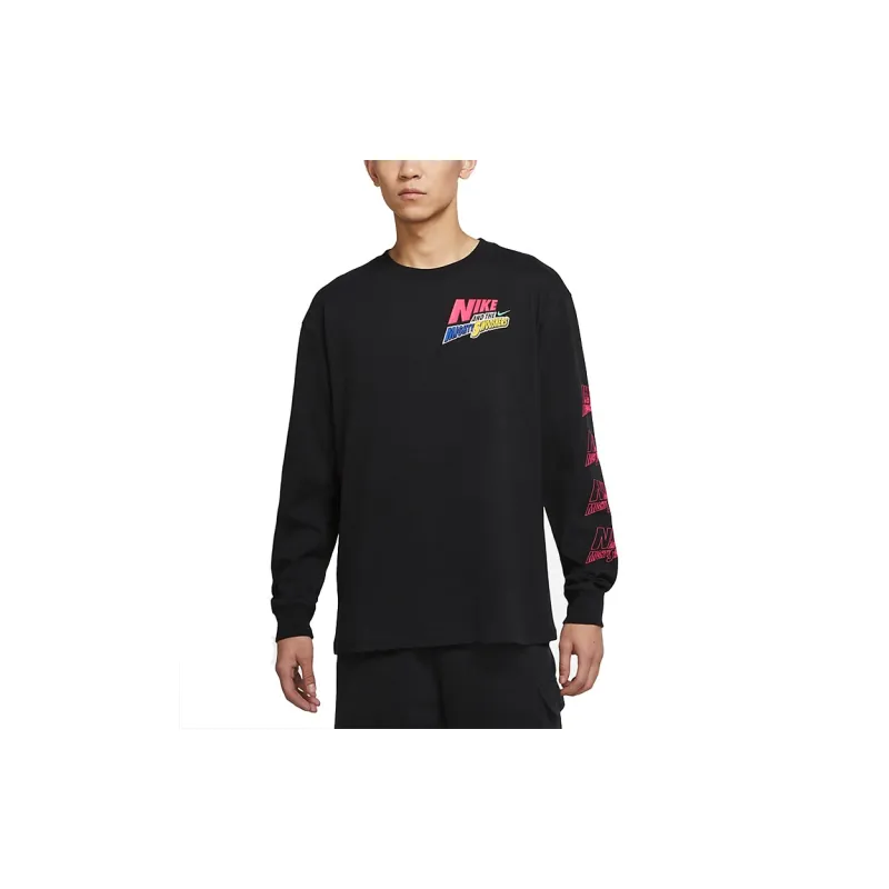 Nike T Shirts Men Black-4