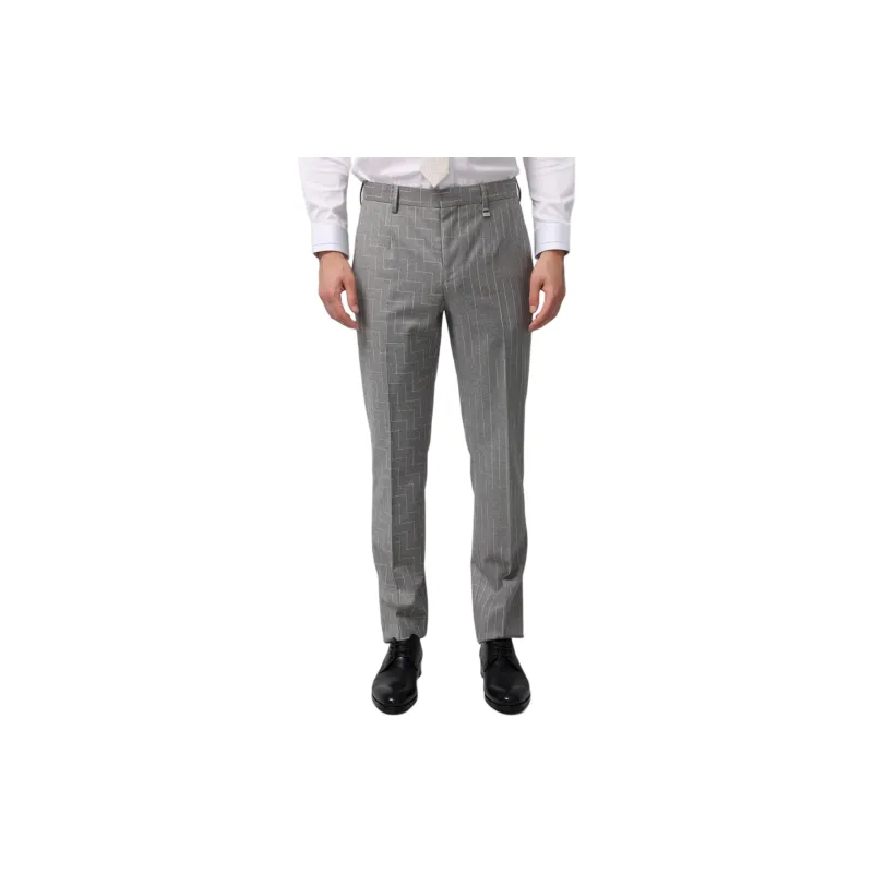 RARE Suit Trousers Men Gray-2