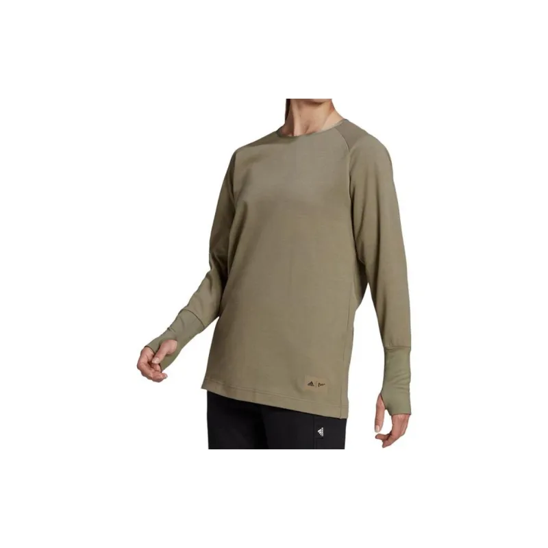 Adidas PARLEY CREW SWEATSHIRT Sweatshirt Women's Dark Brown-2