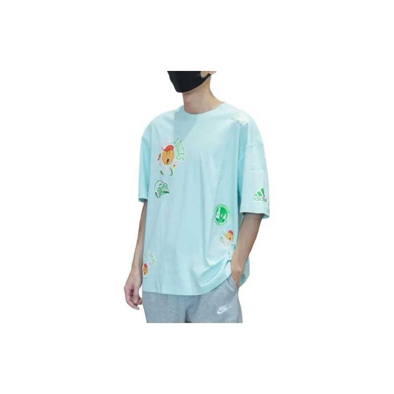 Adidas T Shirt Unisex Light Teal-4