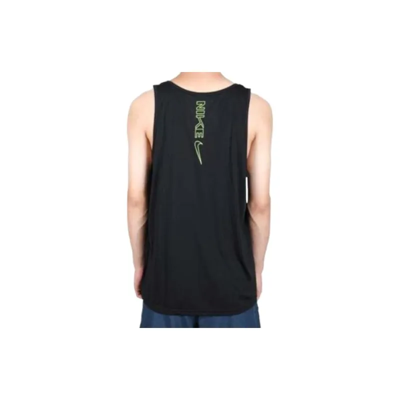 Nike Tank Tops Men's Black Neon Green-2