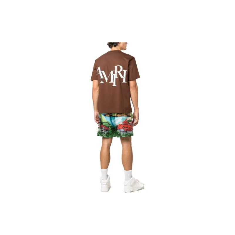 AMIRI Staggered Logo Tee-2