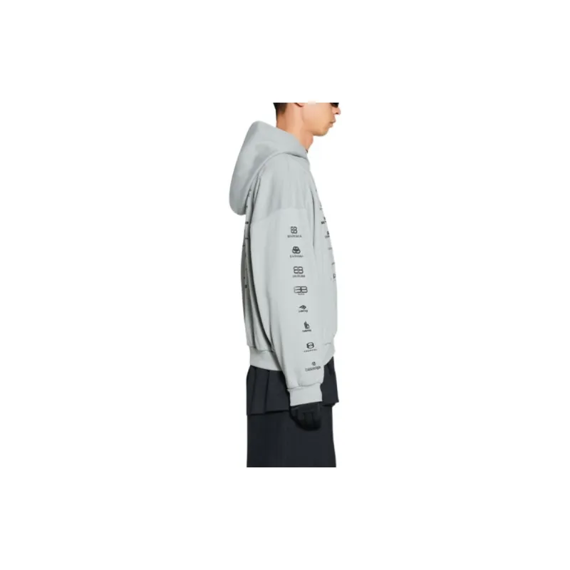 Balenciaga SS23 Sweatshirt Loose Fit Unisex Gray-5