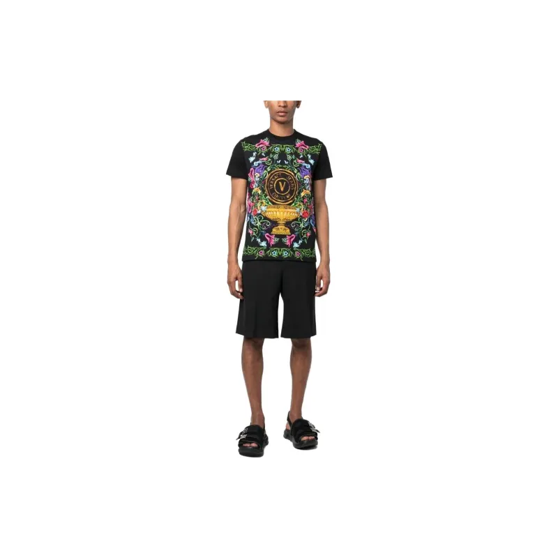 VERSACE JEANS COUTURE T Shirt Men's Black-1