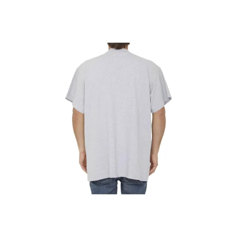 Balenciaga T Shirt Men's Gray Loose Fit Style-3