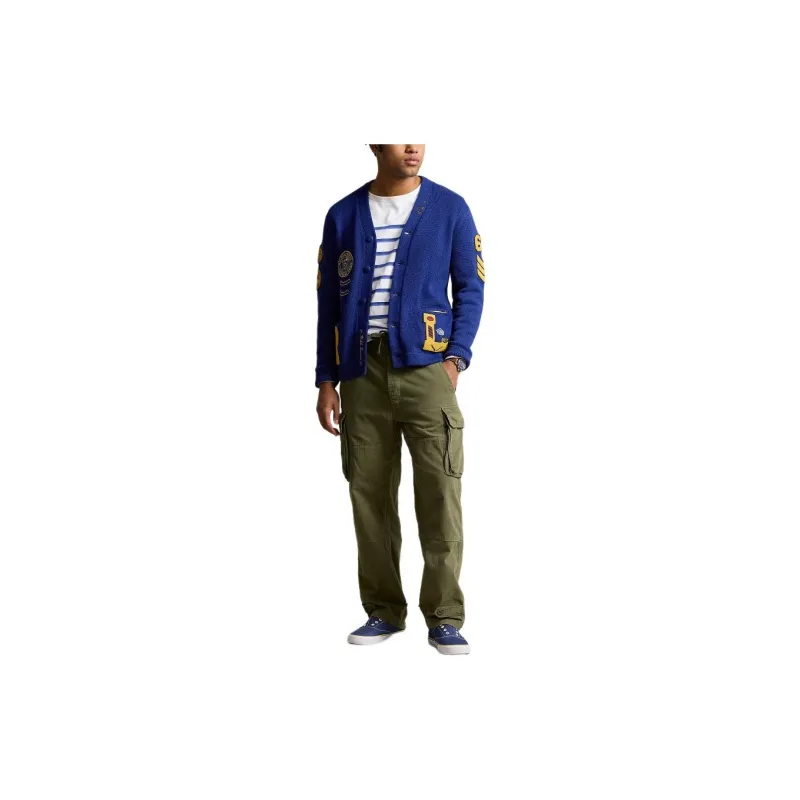 Polo Ralph Lauren Varsity Patchwork Cardigan-3