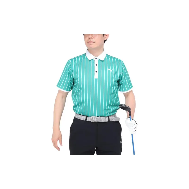 PUMA Polo Shirt Men's Mint Green-4