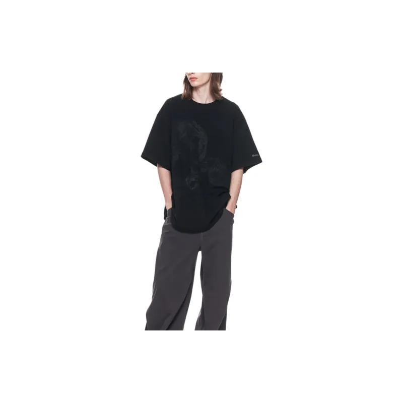 MATIN KIM T Shirts Unisex Black-4