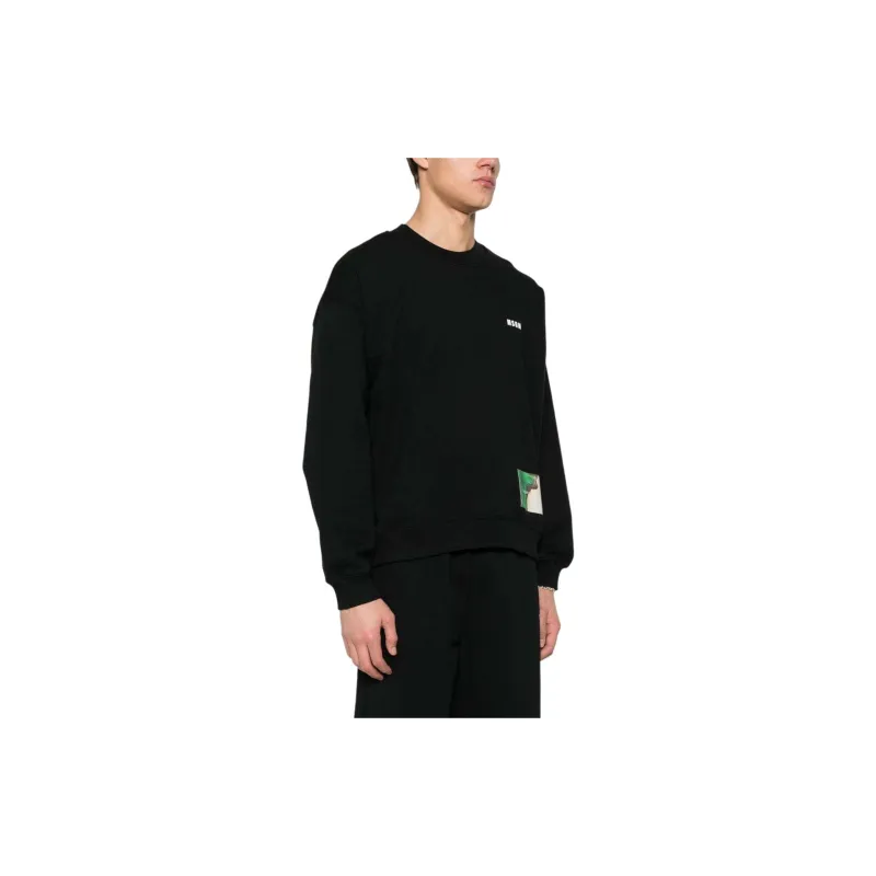 MSGM Graphic Printed Crewneck Sweatshirt-3