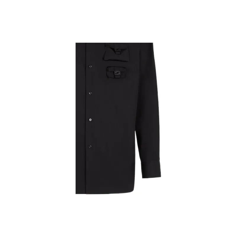FENDI Shirts Men Black-4