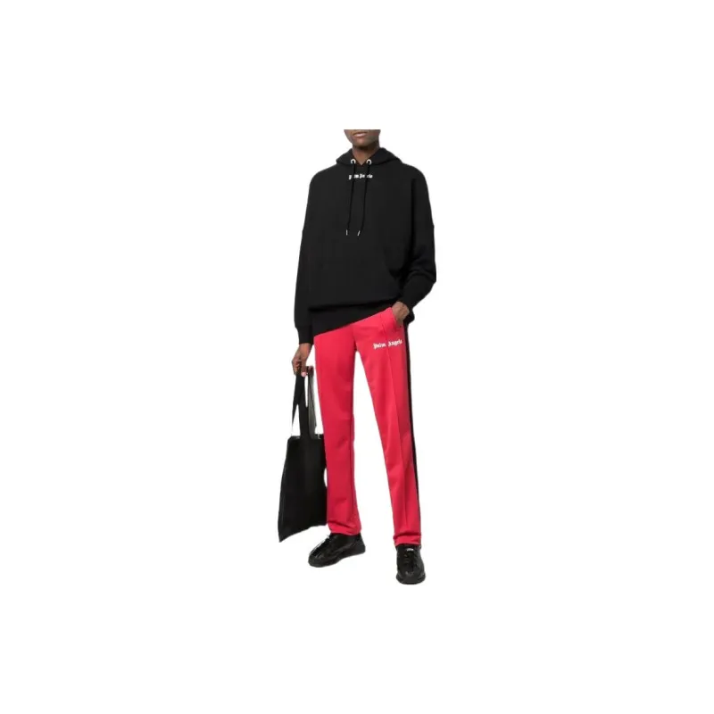 PALM ANGELS Over The Head Logo Hooded Sweatshirt-2