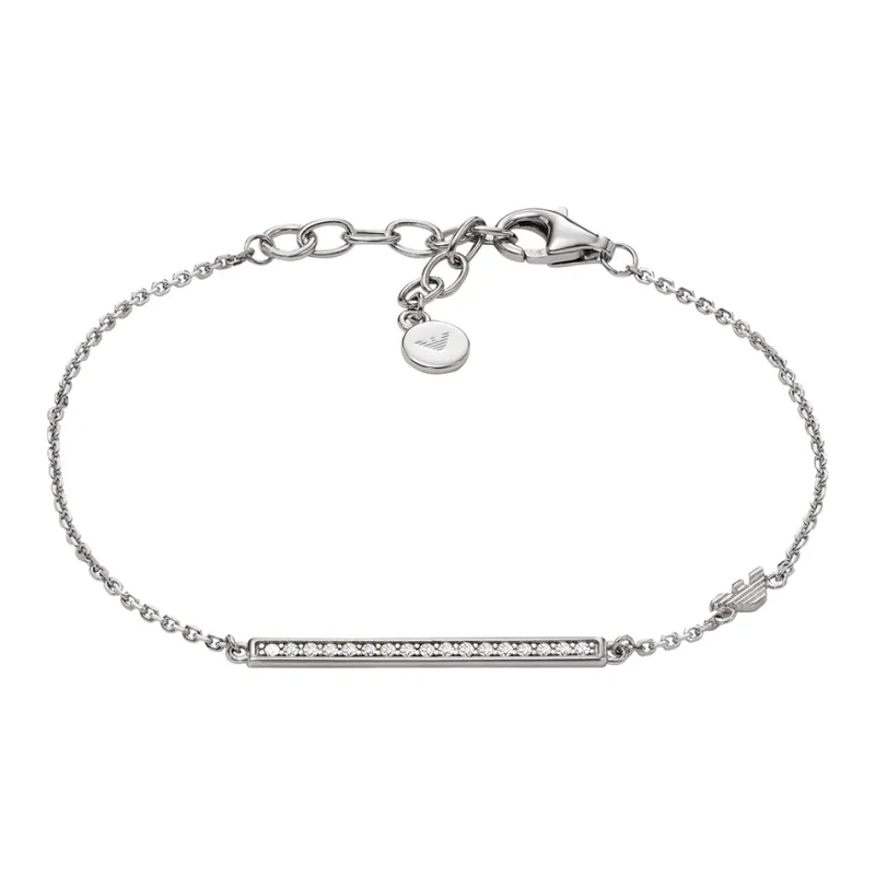 EMPORIO ARMANI Sterling Silver Id Bracelet-1