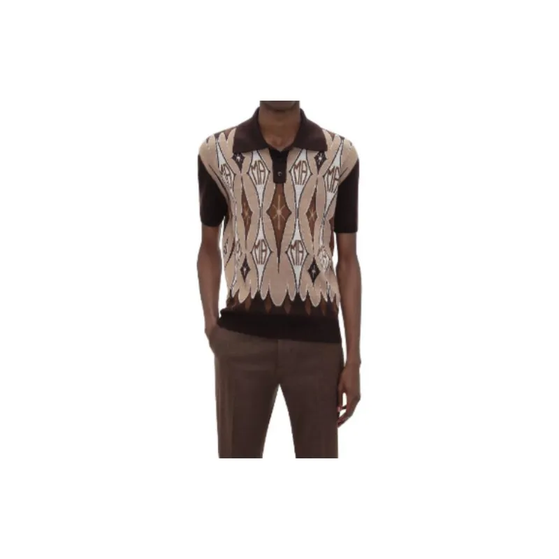 AMIRI Button Detailed Short-Sleeved Polo Shirt-1