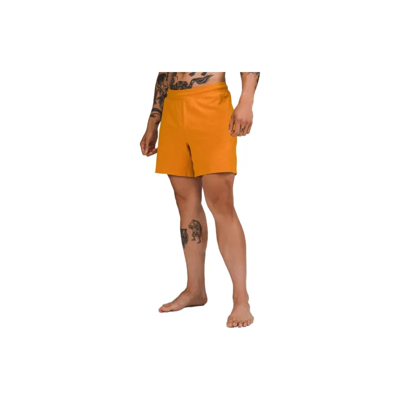 Lululemon Casual Shorts Men Mixed Color Autumn Orange-3