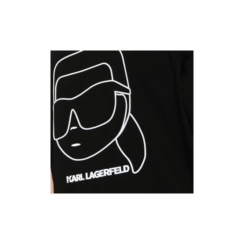KARL LAGERFELD / Karl Lagerfeld Jeans Ikonik Outline Organic cotton T shirt-4