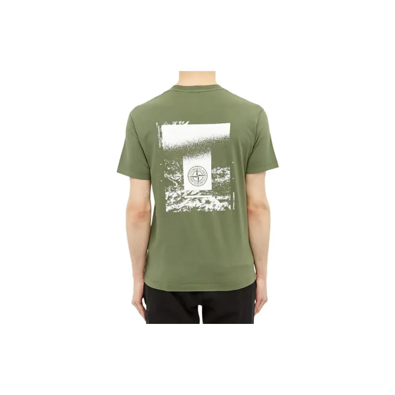 STONE ISLAND T Shirt Men's Olive Green-3