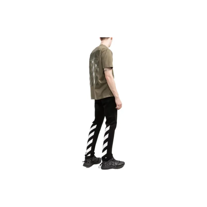 OFF WHITE SS22 T Shirts Men Army Green-2