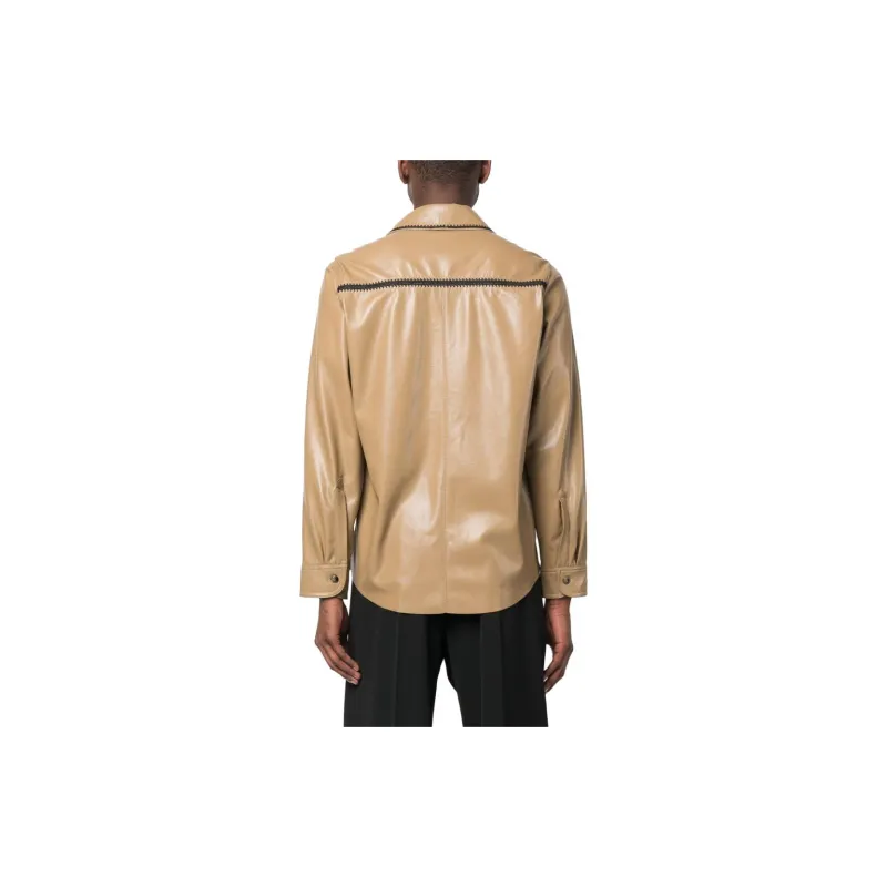 NANUSHKA Faux-leather Shirt-2