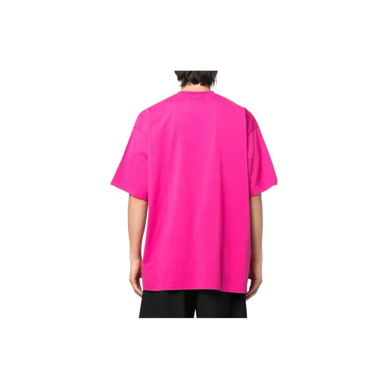 Vetements T-Shirts Unisex Peach Pink-2