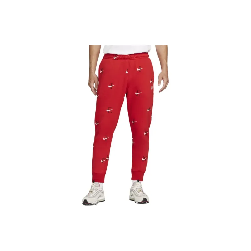 Nike Knitted Sweatpants Men Red-2