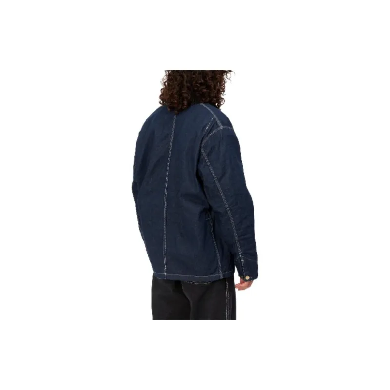 Carhartt WIP FW23 Tannin Series Denim Jackets Men Washed Dark Blue-3