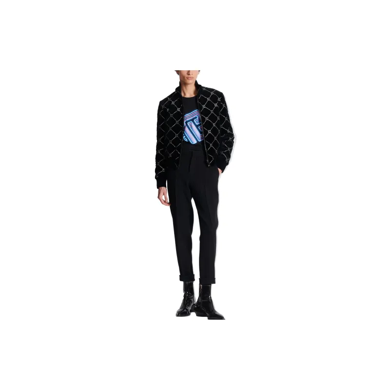 BALMAIN Tapered Cropped Trousers-1