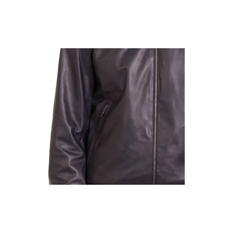 Zzegna Leather Jacket Men's Brown-3