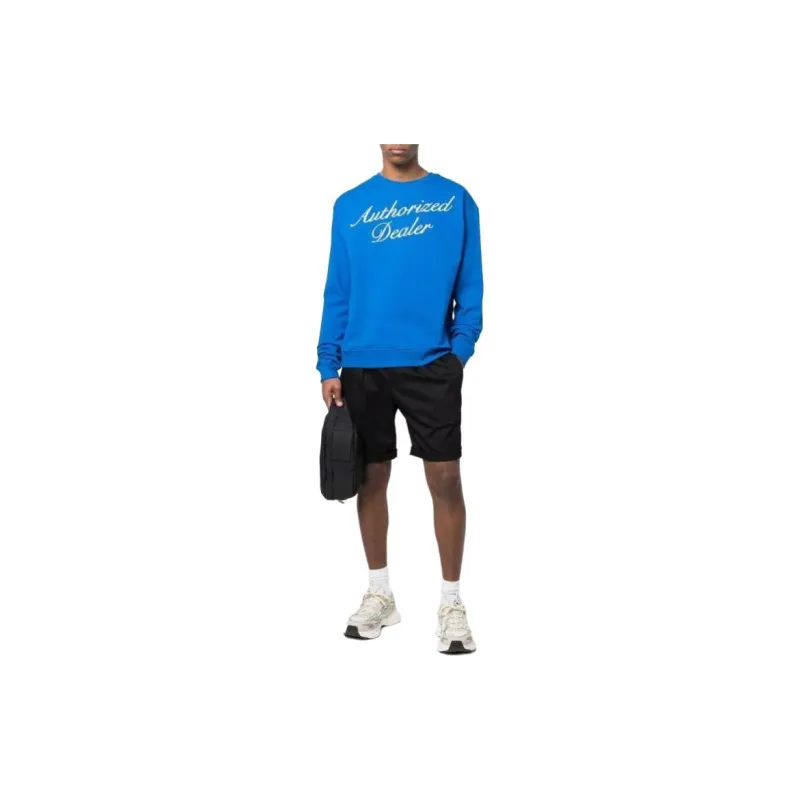 Just Don Authorized Dealer print Rib trimmed Sweatshirt-2