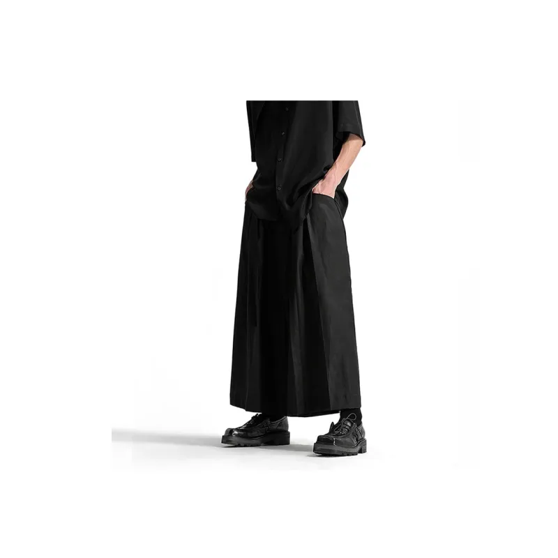 HUANXIANGZHE Casual Pants Unisex Black-5