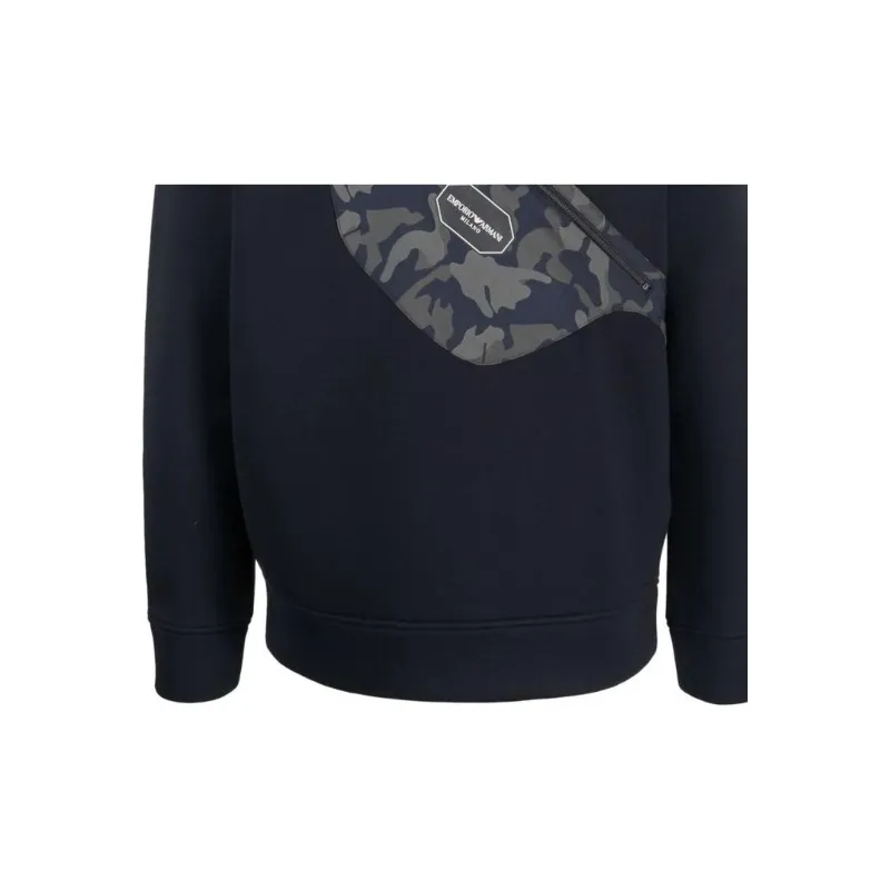 EMPORIO ARMANI Sweatshirts Men Black-5