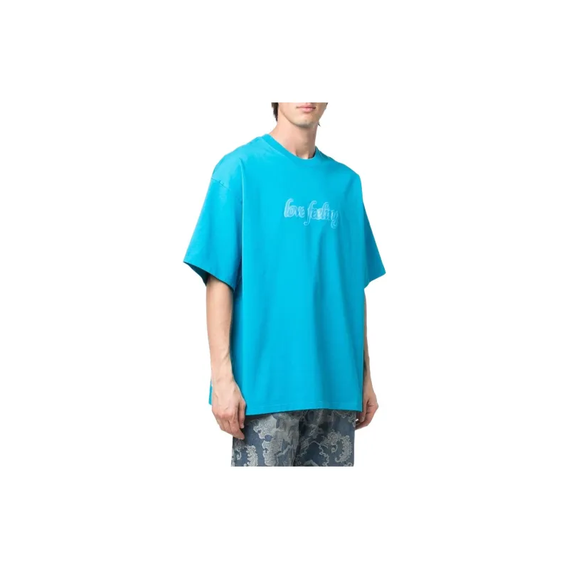Martine Rose T Shirts Men Blue-3