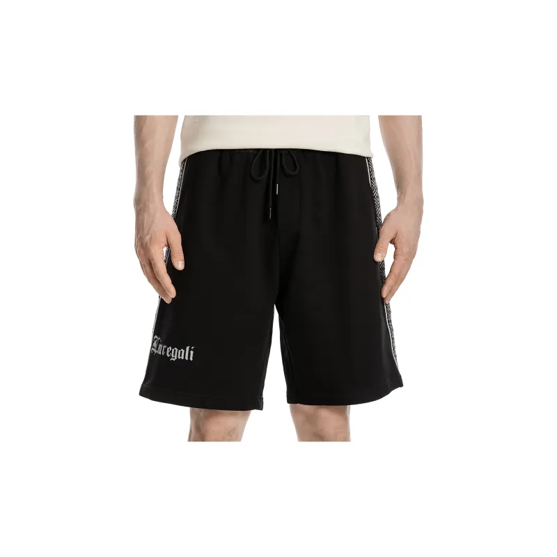 LIUREGALI Casual Shorts Men Black-3