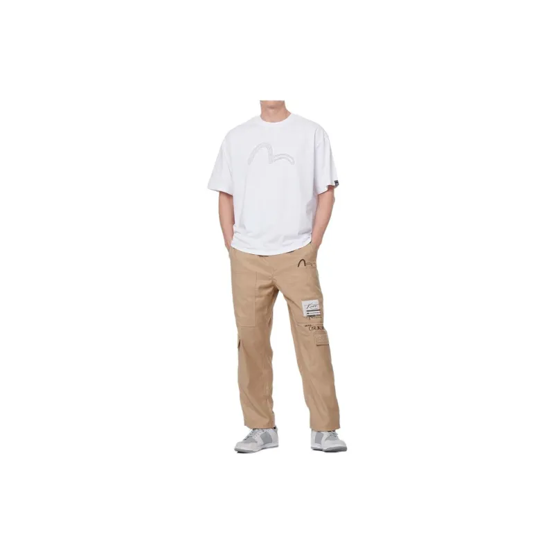 EVISU FW22 Casual Pants Men's Light Brown-4