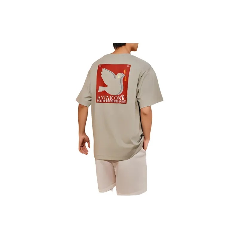 Anta T Shirt Men's Mushroom Gray-3