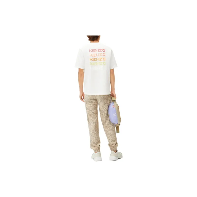 KENZO Letter Logo SS22 T Shirt Men's White-4