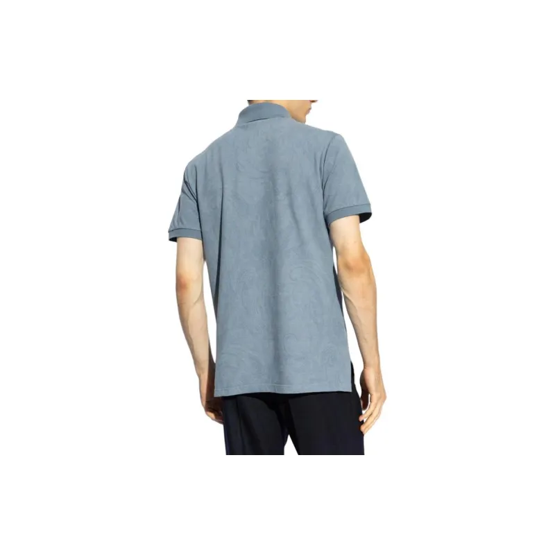 ETRO Paisley Motif Short Sleeved Polo Shirt-2