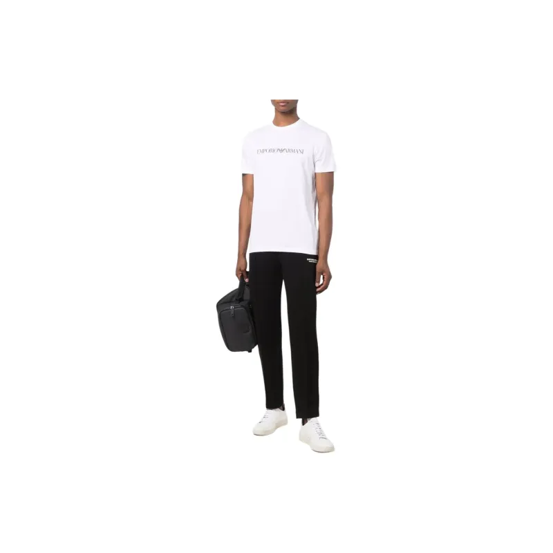 EMPORIO ARMANI Logo Printed Crewneck T Shirt-3