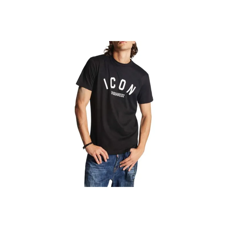 DSQUARED 2 Icon print T shirt-3