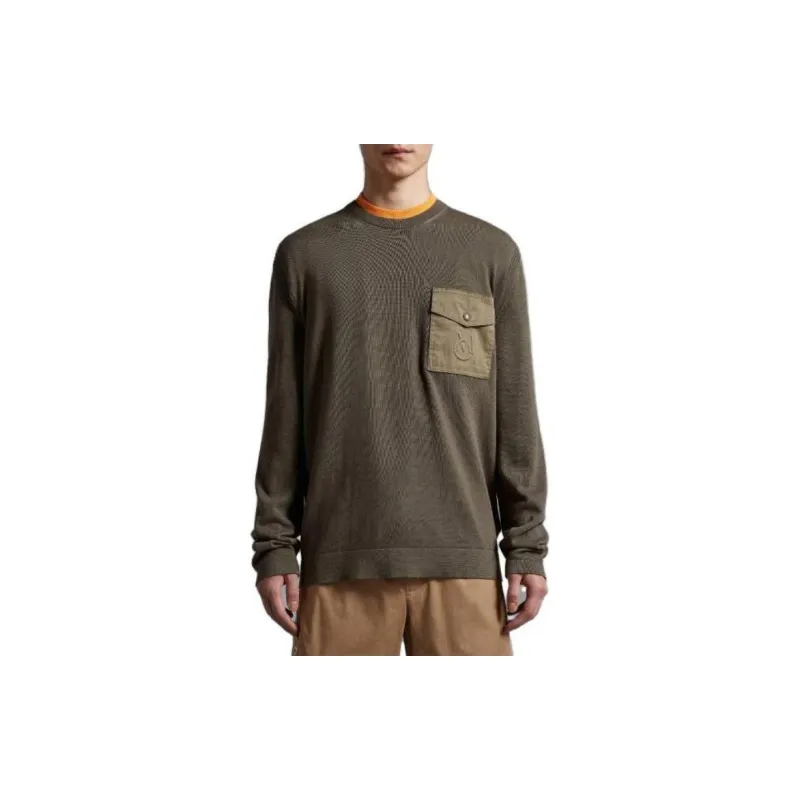 Moncler Logo-embossed Pocket-detail Jumper-1