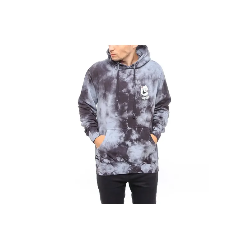 RIPNDIP Hooded Regular Sweatshirt Winter Unisex Tie Dye Black-2
