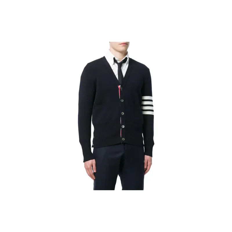THOM BROWNE 4 Bar Milano Stitch Cardigan-3