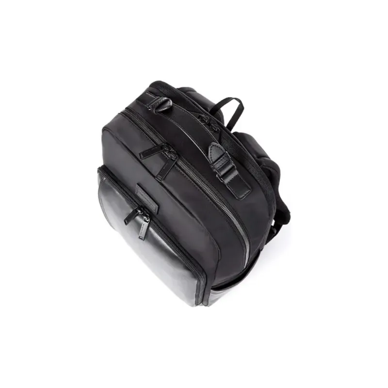 SAMSONITE Nylon Spell PU Backpack Men's Black-4