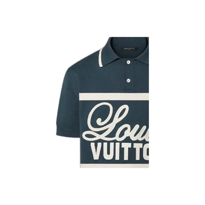 LOUIS VUITTON FW22 Polo Shirt Men's Blue-5
