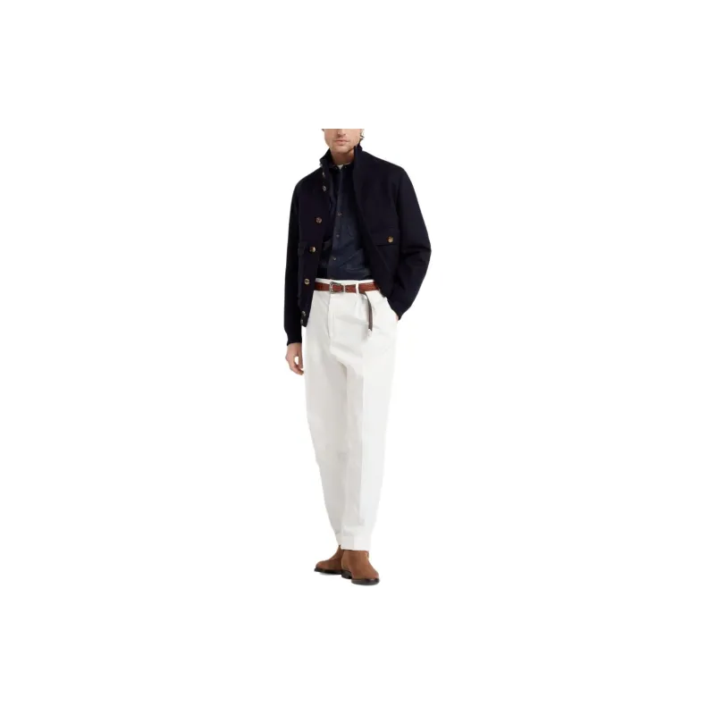 Brunello Cucinelli Flap Pocket Long Sleeved Overshirt-1